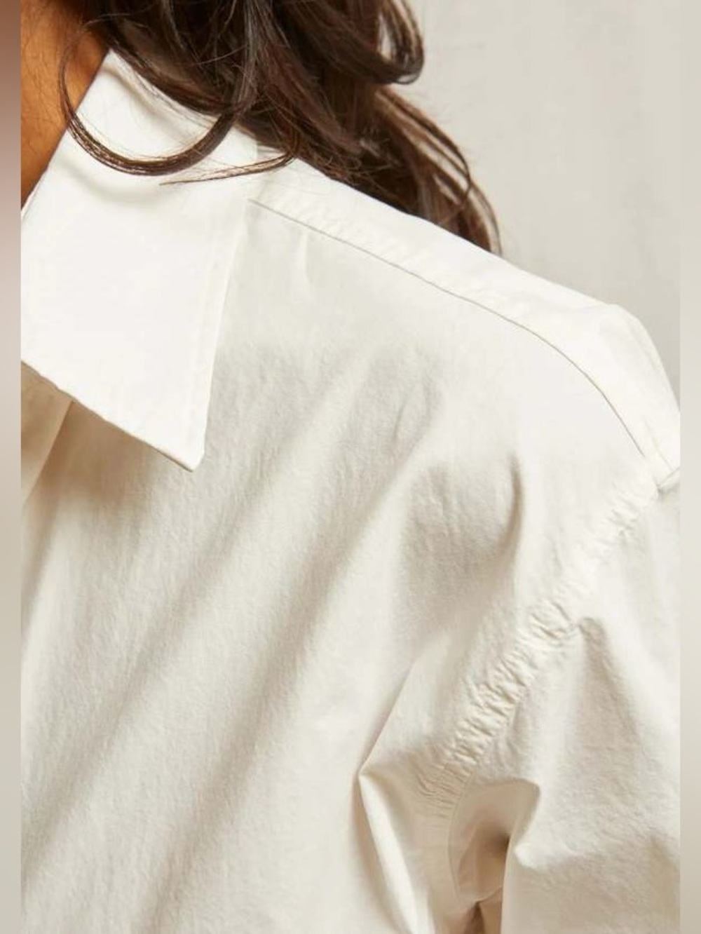 PERFECTWHITETEE JAMES BUTTON DOWN SHIRT - BRIGHT IVORY - Picture 6 of 6
